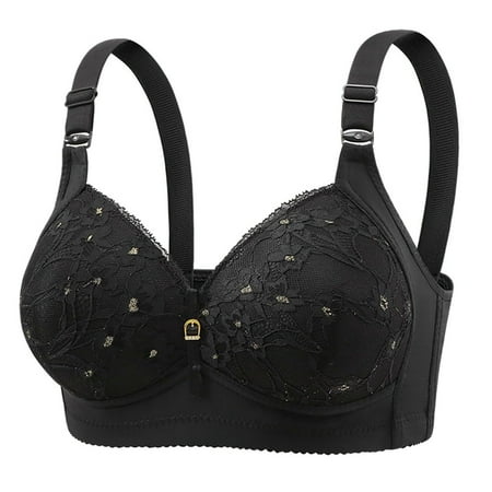 Audhol Seamless Bras for Women Bras for Women No Underwire Adjustable Bras Full Coverage Support Bralette Plus Size Everyday Bra Everyday Bras Black L