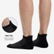 thumbnail image 2 of Calcetines deportivos acolchados BAMBOO COOL para hombre, paquete de 8, negros, 2 of 7