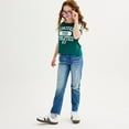 thumbnail image 4 of Girls 7-16 Limited Too Graphic Ringer Tee Color: Green Size: LARGE, 4 of 4