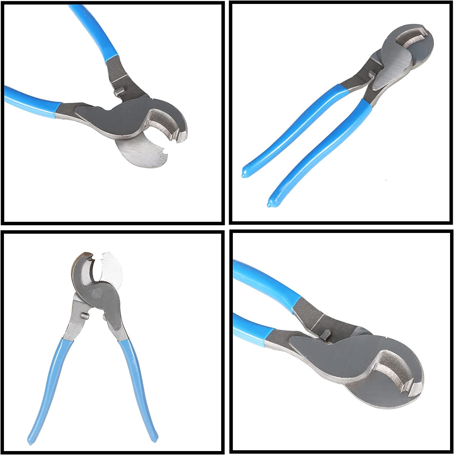 PET-U Hydraulic Clamp Battery Cable Lug Crimping Tool for 10, 8, 6, 4, 2 and 1/0 AWG Wire and Cable Cutting and Crimping