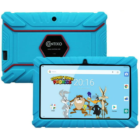 Contixo 7” Kids Learning Tablet V8-2 Android 8.1 Bluetooth WiFi Camera for Children Infant Toddlers Kids 16GB Parental Control w/Kid-Proof Protective Case