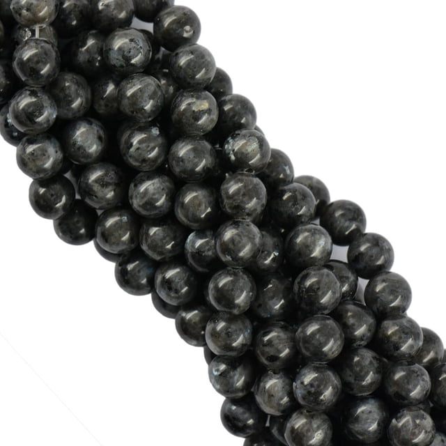 Perlas Sueltas de Labradorita Negra Zulema Redonda 10 mm 15 Pulgadas Cuentas sueltas