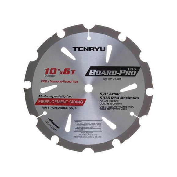 Tenryu 2695443 Board-Pro Plus 10 Po. Dia. x 0.63 Po. Lame de Scie Pro à Embout en Diamant Polycristallin