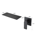 thumbnail image 2 of Cerypsa Matte Black Bathroom Waterfall Single Handle Sink Faucet, 2 of 7