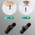 thumbnail image 3 of Microphone Lavalier Sans Fil Rechargeable 2.4GHz avec Réduction de Bruit - Micro à Clip Omnidirectionnel 360° pour Appareils iOS/Type-C, Diffusion en Direct et Enregistrement, Portée de 20m, Plug-and-Play, Noir, 3 of 6