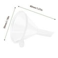 thumbnail image 3 of 2 Pack Mini Clear Funnel For Bottling Cosmetics Liquids And Oil Filling Small Funnel For Easy Transfer Of Oils And Perfumes Small Silicone Funnels for Filling Bottles Funnel Set Kitchen Collapsible, 3 of 7