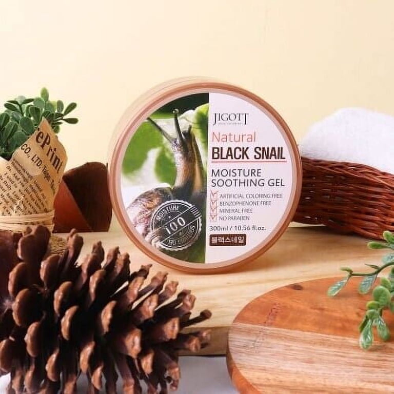 Jigott Natural Moisture Soothing Gel 300ml - Black Snail, Tomato, Aloe  300ml 1 Each/ 3 Pack - Walmart.com