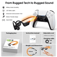 thumbnail image 3 of Bone Conduction Headphones Bluetooth 6.0 Open Ear Headphones with Dual Driver Sound, LED Safety Light, Game Mode & Dual Device Connection, IP67 Sport Headphone for Night Running, Cycling, Workout, 3 of 9