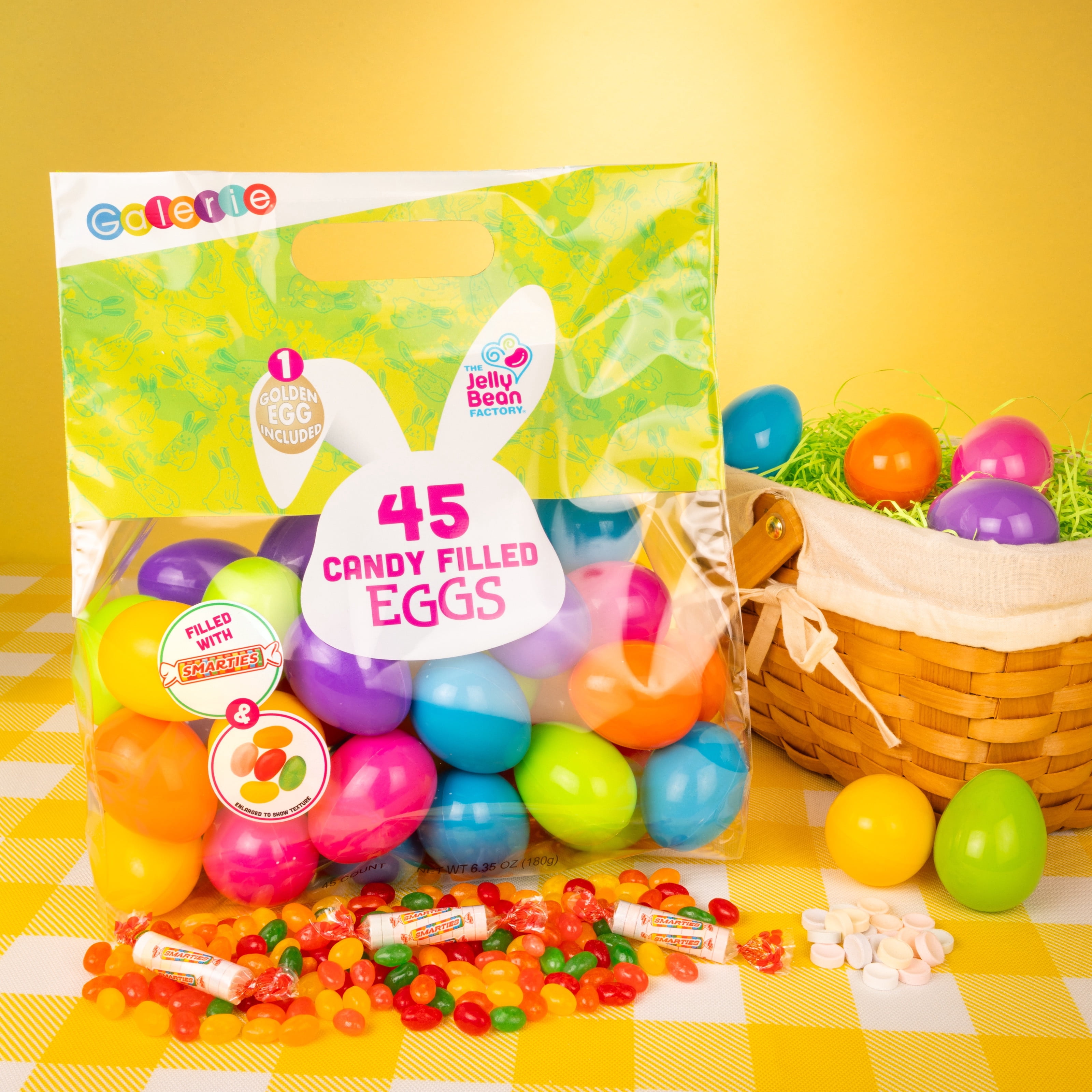 Galerie 45 Count Egg Bag with Jellybeans for Easter Hunt