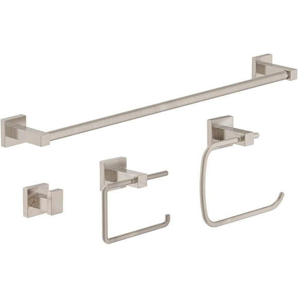 Symmons Duro Bathroom Hardware Set, Satin Nickel