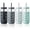 Grey, variant on Mrsdry Glass Cups with Silicone Lids and Straws (4 Pcs), 16oz Drinking Glasses Set with Silicone Sleeves for Coffee Bar Accessories Iced Coffee Cups with Lids, Glass Tumbler Reusable for Gifts