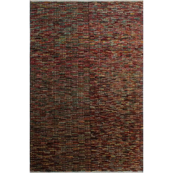 Peshawar Muji Red/Gold Rug, 5'5" x 8'2"