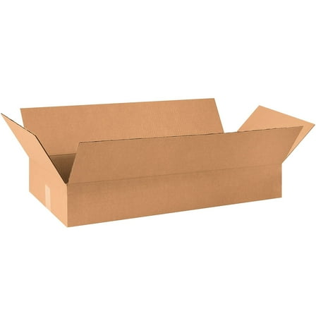 Box Partners Flat Corrugated Boxes 36" x 18" x 6" Kraft 15/Bundle 36186