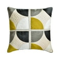 thumbnail image 5 of The HomeCentric King / Queen / Twin Yellow & Grey Luxury Full 68"x18" Bed Runner WITH One Pillow Cover, Emboroidered, Quilted & Geometric Bed Scarf on Cotton fabric - Geo Fusion, 5 of 5