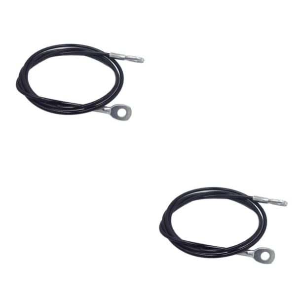Naiovety Cuerda de polea, Cable de gimnasio, Cable de Fitness, alambre de acero, solidez de larga duración, multiusos, firmeza, ajustable, a Negro 3 metros 2piezas