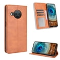 thumbnail image 2 of Compatible with Nokia X100 Case Magnetic Closure Vintage Pattern PU Leather Wallet Cover with Card Slots-Brown, 2 of 5