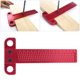 thumbnail image 5 of Woodworking Scriber Ruler T Type Aluminum Alloy Hole Gauge Carpenter Marking Tool (Style A), 5 of 5