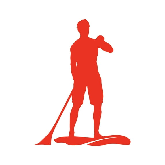Paddleboarding Sticker Decal Die Cut - Self Adhesive Vinyl - Weatherproof - Made in USA - Many Color and Sizes - surf paddle board