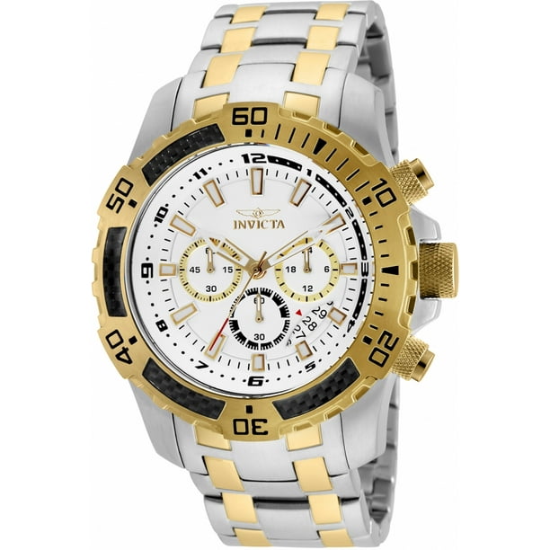 Invicta 24859 Men's 51mm Pro Diver Chronograph White Dial Stainless Steel  Watch