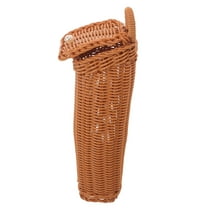 MLINS  Rattan Basket Hanging Planter Macrame Hangers Storage Baskets