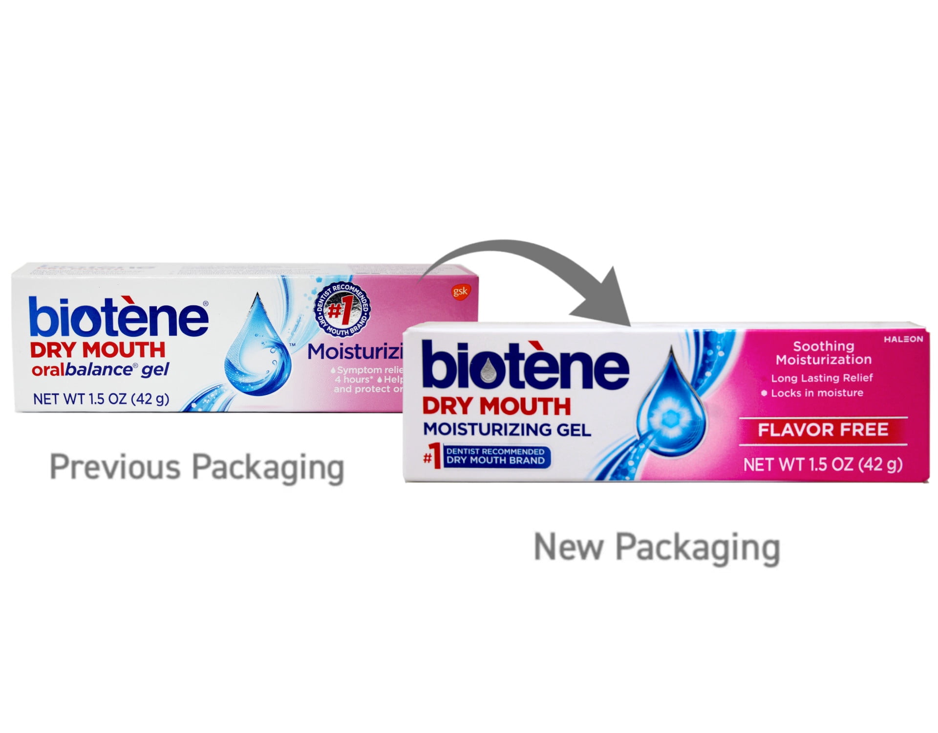Biotene OralBalance Moisturizing Gel Flavor-Free (Pack of 2)
