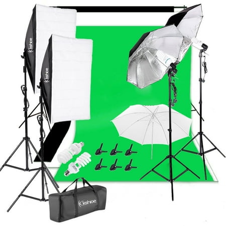 Studio Lighting Umbrella Light - Zimtown Kshioe Photography Video Studio Lighting Kit Background Stand Set 3x33