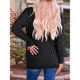 thumbnail image 4 of Suéter de Punto de Larga para Mujer, Otoño 2025, Cárdigan Abierto con Botones, Prenda Exterior Holgada Negro S, 4 of 8