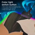 thumbnail image 2 of White Orange Flower Vintage RGB Gaming Mouse Pad Large Keyboard Mat Rubber Base 13 Light Modes, 2 of 6