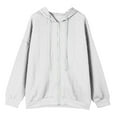 thumbnail image 3 of Cardigan Sweaters for Women Long Sleeve Zip Up Hoodie Cable Knitted Hooded Sweater Jacket Womens Cardigan Sweaters, 3 of 6