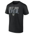 thumbnail image 2 of Men's Black Las Vegas Raiders Best Dad Ever Team T-Shirt, 2 of 3