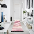 thumbnail image 4 of Yayeee Runner Rug for Bedroom 2'x6' Machine Washable Hallway Non Slip Mat, Soft Brown Pattern, 4 of 8