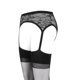 thumbnail image 1 of Mono de encaje con tirantes, medias sexys y libres, tentadoras, aberturas en los cuatro lados, aberturas finas y negras, 1 of 1