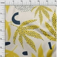 thumbnail image 2 of oneOone Cotton Flex Light Yellow Fabric Leaves Diy Clothing Quilting Fabric Print Fabric By Yard 40 Inch Wide-9CV, 2 of 4