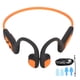 thumbnail image 1 of 32GB Open-Ear Bone Conduction Headphones, IPX8 Waterproof Wireless Bluetooth Earphones for Swimming, Diving, Sports, Orange, 1 of 4