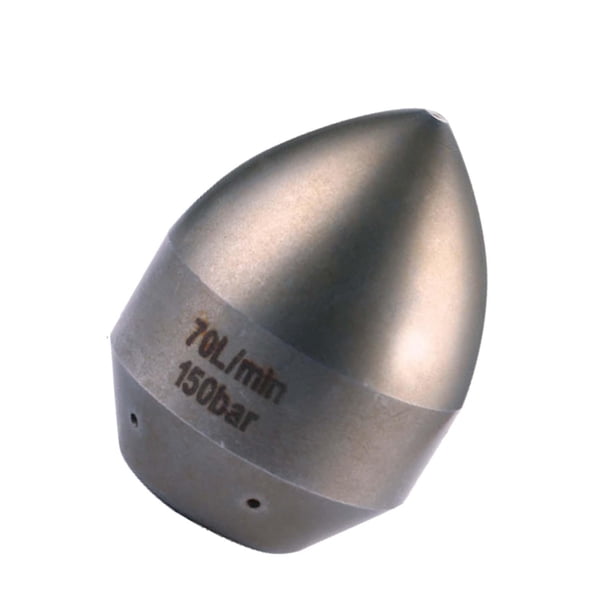 Boquilla de chorro de alcantarillado de acero inoxidable, lavadora a presión, boquilla de chorro de alcantarillado, tubería multifunción, desatascador , 70L 50mmx65mm mayimx Boquilla de lavadora