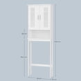 thumbnail image 4 of VASAGLE Bathroom Space Saver Cabinet, over-The-Toilet Storage Unit, 4-Tier Adjustable Shelf Organizer, Adjustable Bottom Bar, White, 4 of 9