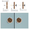 thumbnail image 4 of 4 Pcs Skull Knobs for Kitchen Cabinet Cupboard Dresser Bookcase Drawer Pulls Handles Round Home Decor, 4 of 5