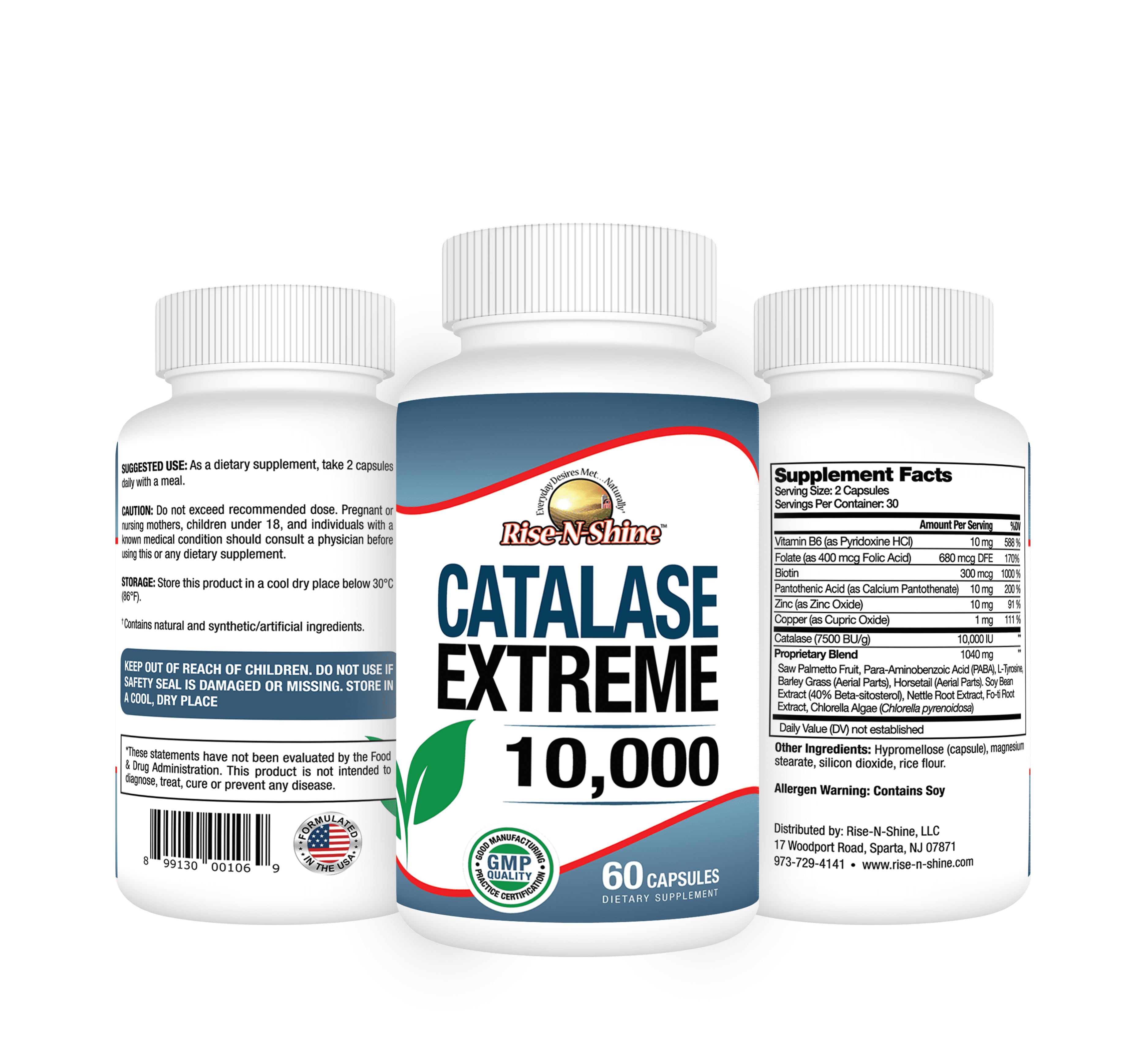 Catalase Extreme 10,000 Dietary Supplement Capsules, 60 count