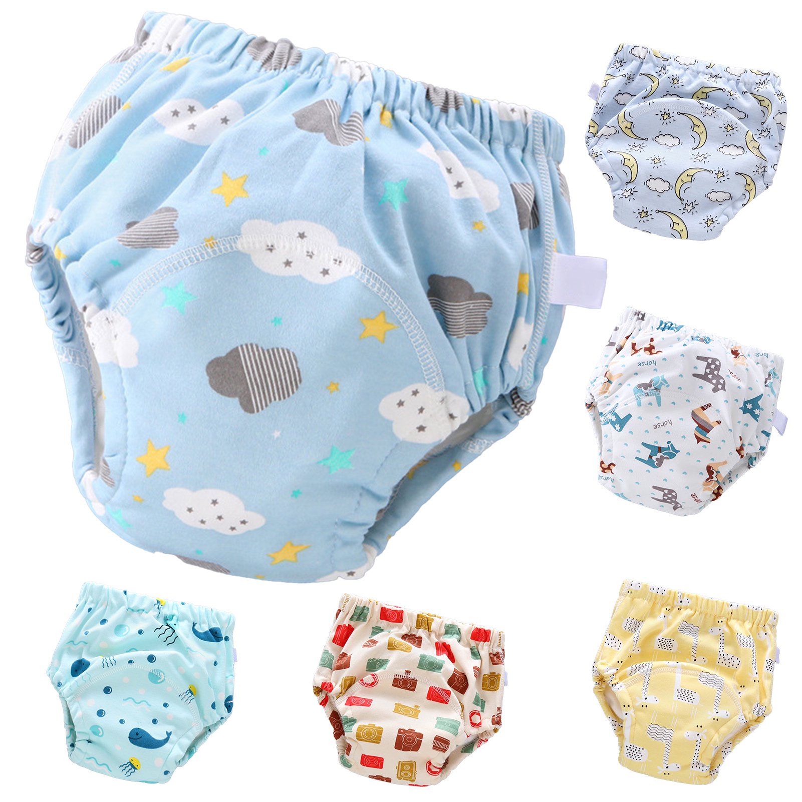 SPRING PARK Baby Infant Training Pant Washable Reusable Swim Adjustable Diapers For Kids