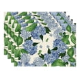 thumbnail image 3 of 2024 Placemat Spring And Summer Flowers Table Tulip Hydrangea Lavender Kitchen Table Cushion, 3 of 6