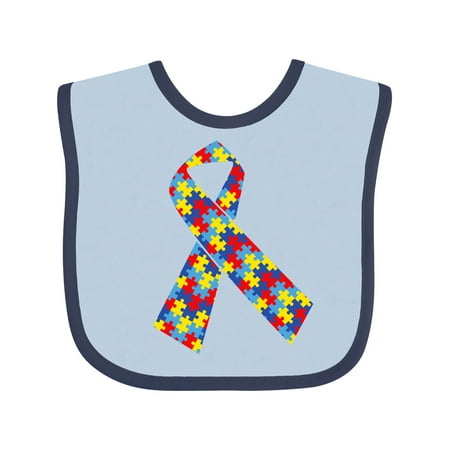 

Inktastic Autism Ribbon Gift Baby Boy or Baby Girl Bib