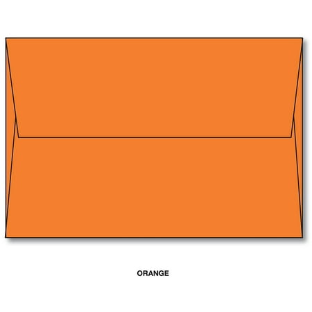 orange a7 bright color envelopes 5 1 4 x 7 1 4 for 5x7 cards