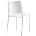 thumbnail image 3 of Modway Chaise Latérale de Salle à Manger en Plastique Polypropylène Hipster, Blanc, 3 of 4