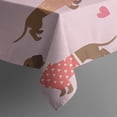 thumbnail image 5 of Colorful Funny Dachshund Square Tablecloth,Waterproof Square Table Cover,Wipeable Spillproof Washable Table Cover for Home Kitchen Party Decor 52"x52"(132x132cm), 5 of 6