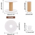 thumbnail image 2 of 16 Sets Empty Paper Thread Spools Wire Weaving Bobbins Paper Sewing Spools Removable Empty Wire Spools for Yarn Cord Chain Embroidery Sewing DIY Arts Crafts 60mm/2.36", 2 of 8