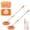 Orange:2pcs, variant on Multi-Purpose 360° Rotating Wall Mop with Adjustable Handle, Dry Wet Dual Use Microfiber Cleaning Tool, Baseboard Dust Mop for Floor Wall Ceiling Window Bathroom Home Use