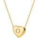 thumbnail image 1 of Collar con colgante de corazón con 26 letras del alfabeto de la A a la Z, regalo del día de San Valentín para ella, collar personalizado chapado en oro para niñas y mujeres, 1 of 5