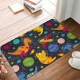 thumbnail image 5 of Daiia Dinosaurs in Space Front Door Mat, Heavy Duty Durable Welcome Mat for Outdoor Indoor, Dirt Trapper Waterproof Super Absorbent Door Mat, 16" x 24", 5 of 9