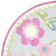thumbnail image 4 of SAFAVIEH Kids Roslyn Floral Area Rug, Blue/Multi, 6' x 6' Round, 4 of 6