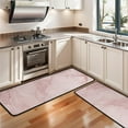 thumbnail image 3 of Kitchen Rugs Sets Of 2,Pink Marble Pattern Anti Fatigue Kitchen Mat Rugs Non Slip Washable,Decorative Kitchen Floor Mats for Kitchen,Sink,Laundry,17"x47"+17"x47", 3 of 5